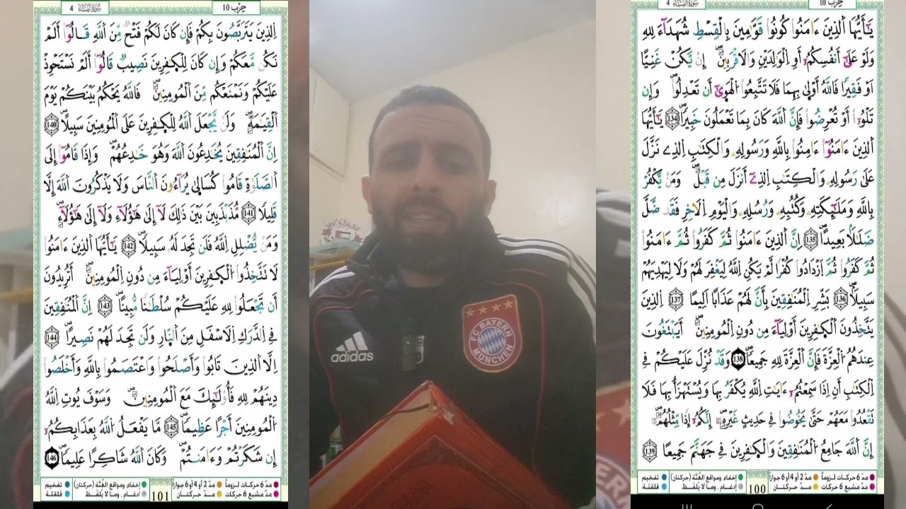 سورة النساء: حفظ وتكرار الثمن الثامن من الحزب العاشر حدرا عشرون مرة. Surat Annissae. 