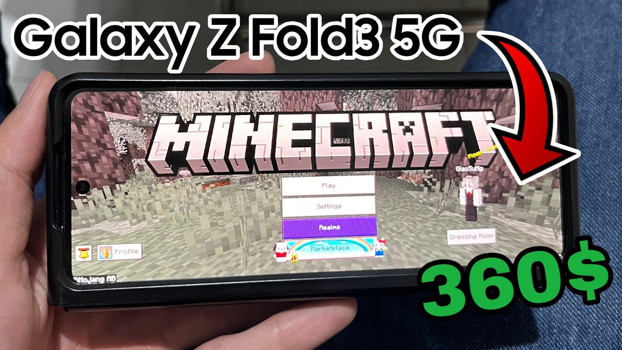 #Galaxy Z Fold 3 test minecraft pe ghi màn hình!! - YouTube