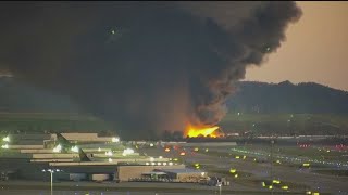 UPS cargo plane's left wing caught fire and engine fell off just before fiery crash on takeoff