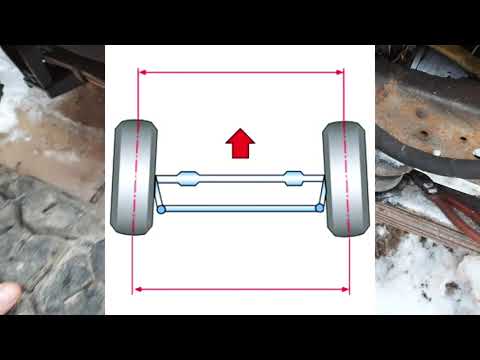 Регулировка схождения передних колёс, двумя уголками