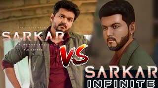 Movie VS Game / fight scenes/ #sarkarinfinite #sarkar #thalapathy screenshot 2