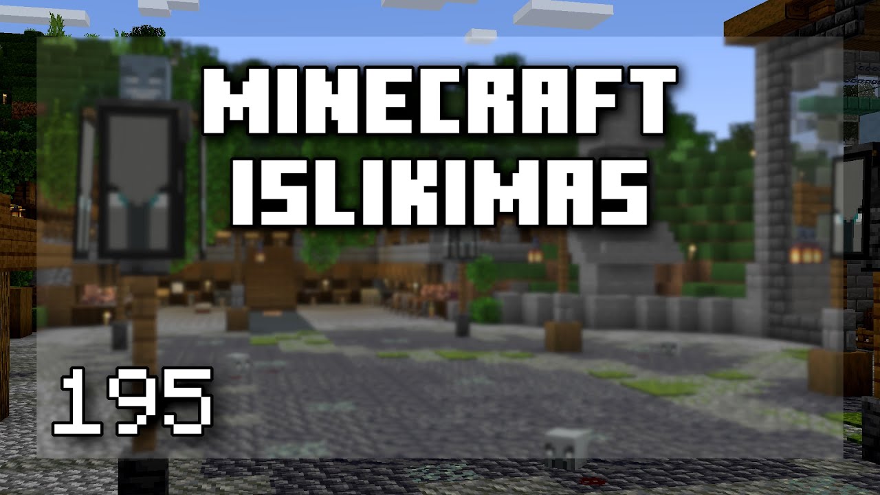 Minecraft Išlikimas | 195 ep. | "Užbaigėme Arena" - YouTube