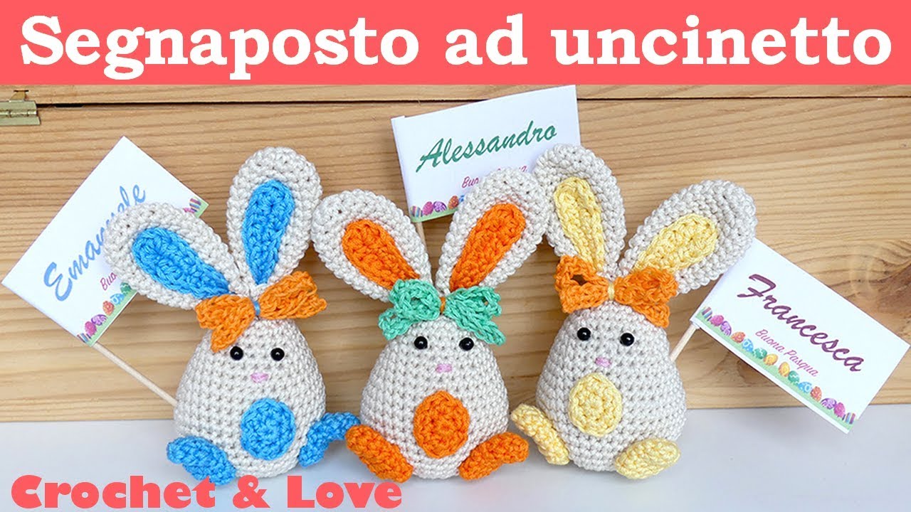 Crochet Tutorial - Egg Bunny Placeholder Step by Step (English subtitles) -  YouTube