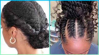 ✨Flat twist Hairstyles For Natural Hair | PART 2 | GREAT FOR WORK &SCHOOL| Natural Hairstyles
