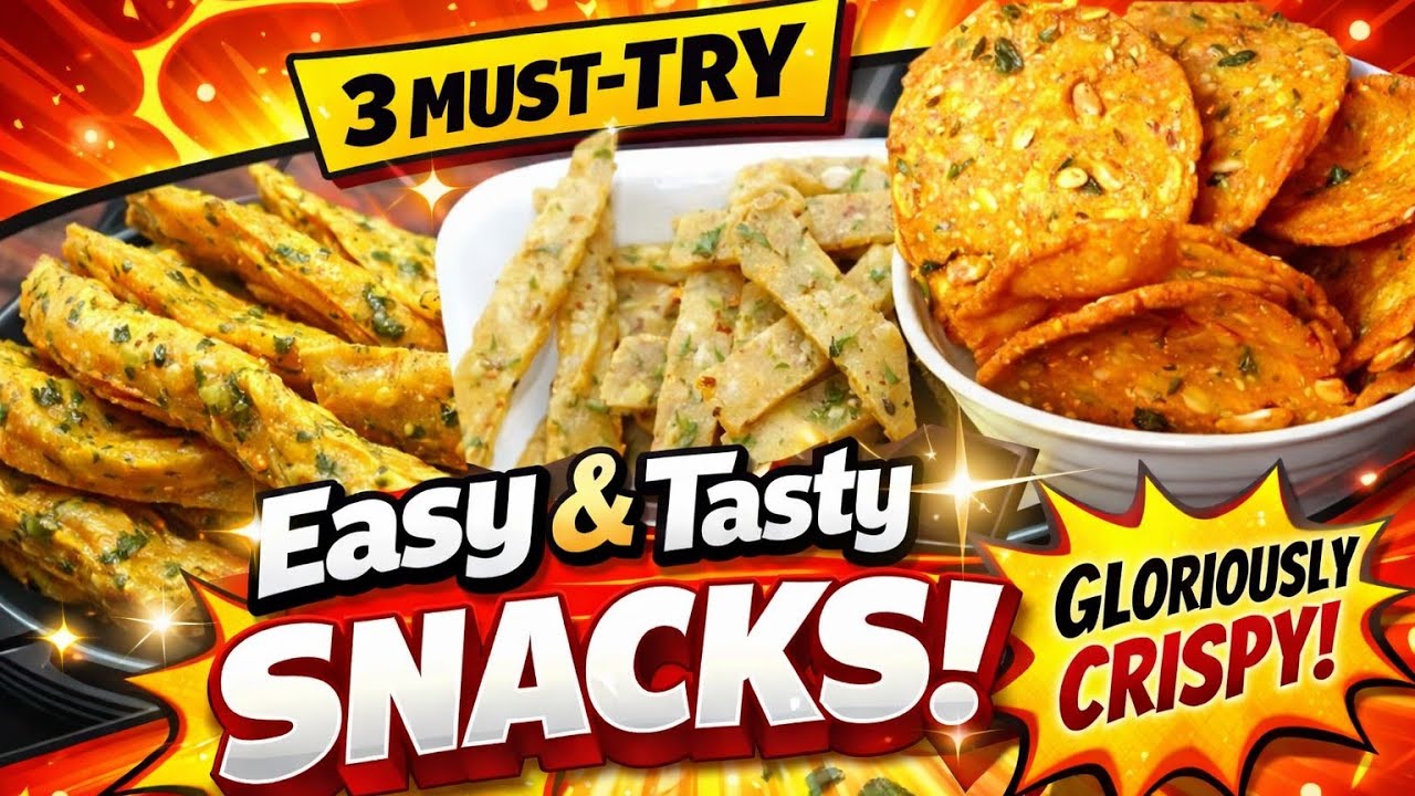 3 Quick & Easy Snacks Recipes| Healthy Snacks Recipes in just 10 ...