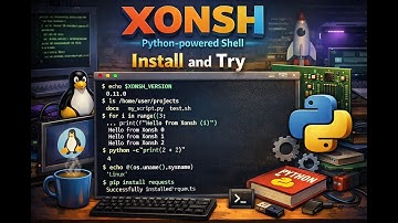 XONSH: Python powered Shell   Install and Try!