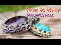 Handmade jewellery pendant /How to wrap macrame knot cabochon stone pendant with cotton waxed thread