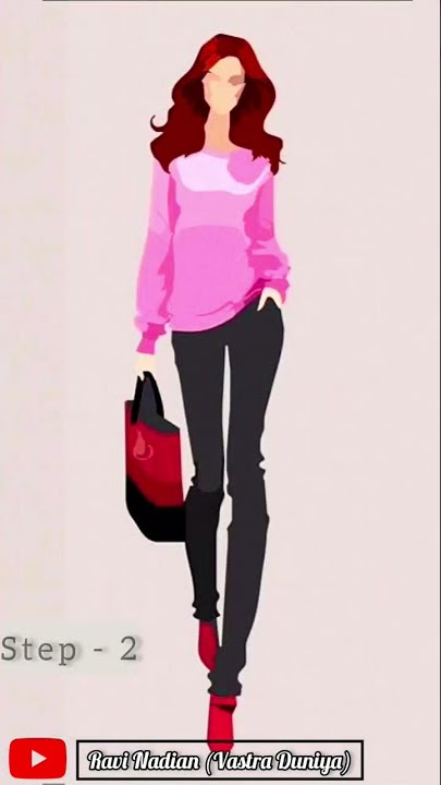 Corel Draw Fashion Illustration😇 Ravi Nadian (Vastra Duniya)