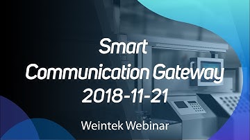 Weintek Webinar 2018-11-21: Weintek