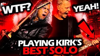 JAMES HETFIELD PLAYING KIRK HAMMETT SOLO DURING PRACTICE #METALLICA