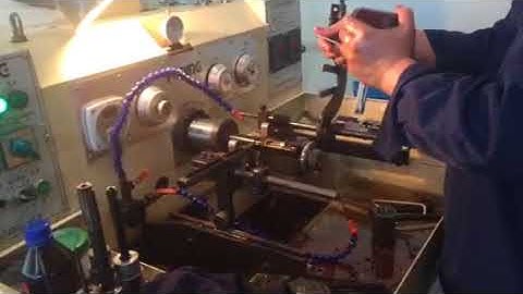 semi-automatic horizontal honing machine - for precise small holes