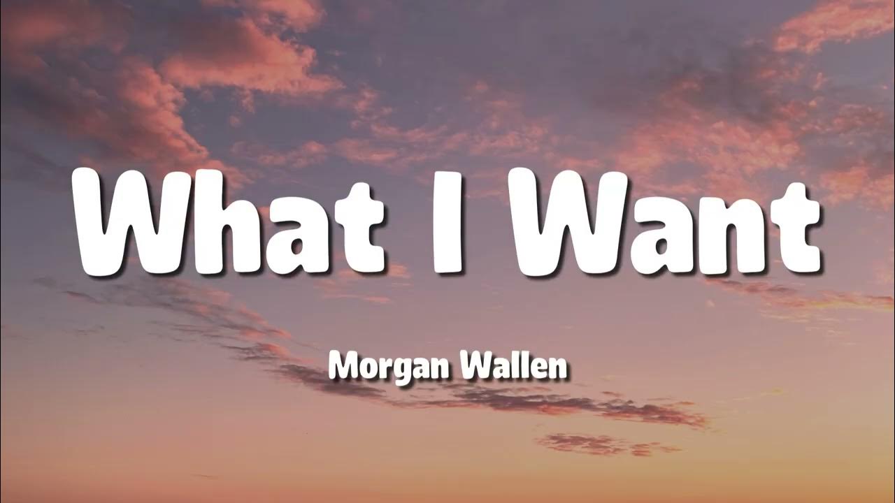 Morgan Wallen - What I Want (feat. Tate McRae) (Lyric Video)