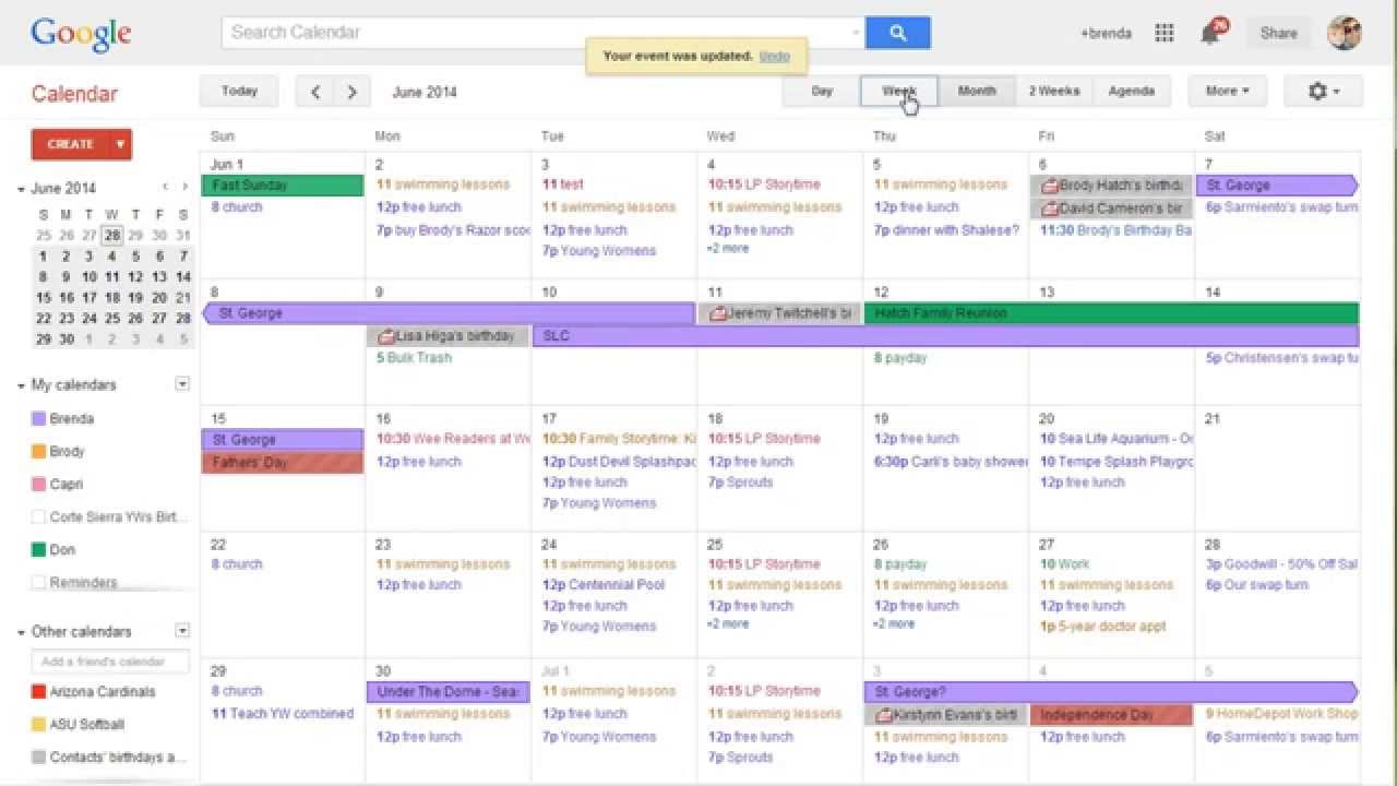 Google Calendar for families YouTube