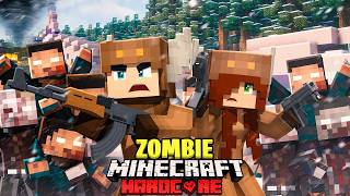 I Survived 100 DAYS in a FROZEN ZOMBIE OUTBREAK in HARDCORE Minecraft (Full Movie)