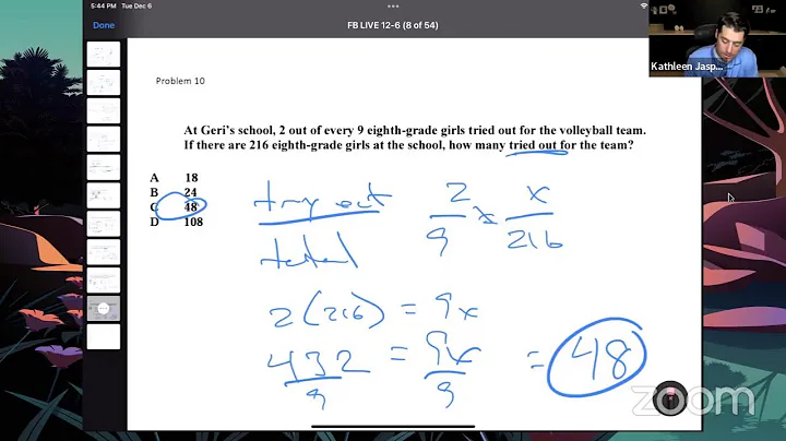 Live Math 12/06/2022