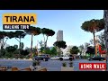 TIRANA, ALBANIA 🇦🇱 SHETITJE NGA SHESHI SKENDERBEJ - BLLOK NE TIRANE 🚶 CITY SOUND ASMR WALK [4K HDR]