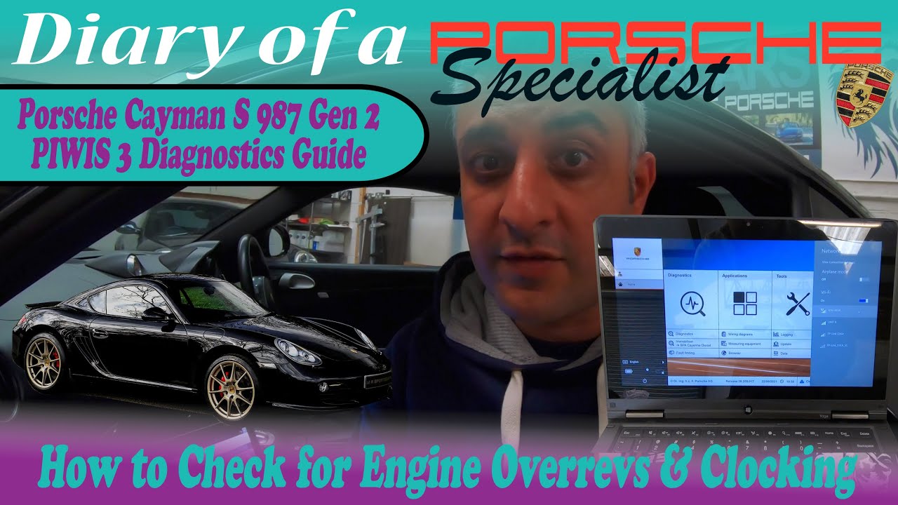 Porsche Cayman S Diagnostics Demonstration 987.2 PIWIS 3 III Clocking Check Factory Options & More!