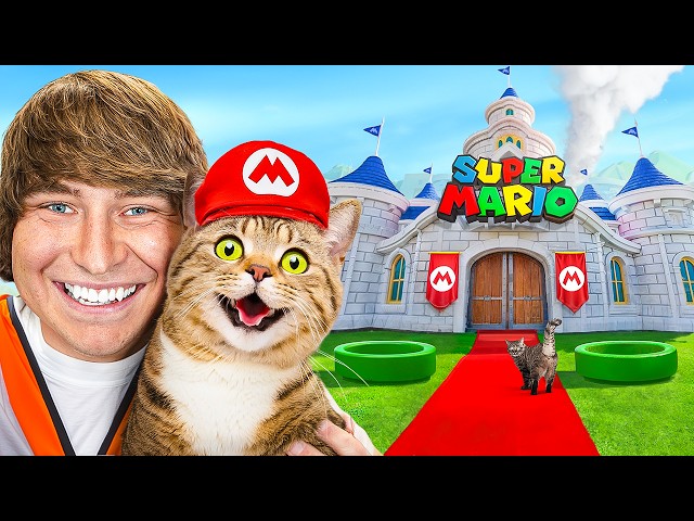 I Built A $25,000 Super Mario Castle For My Cat! class=