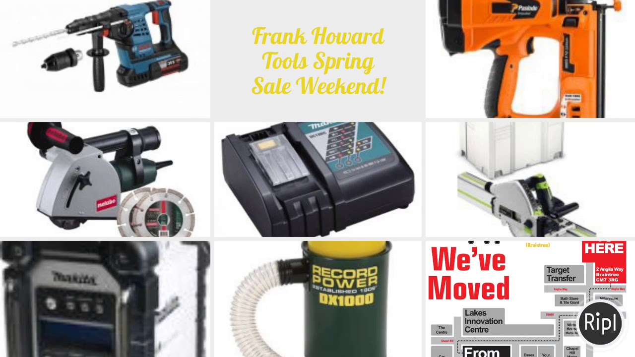 Frank Howard Tools Spring Sale Weekend!