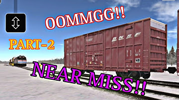 Near Miss Train Accident In Train & Rail Yard Simulator!!!! (Part-2)
