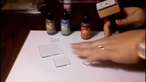 Alcohol Inks on Fragments