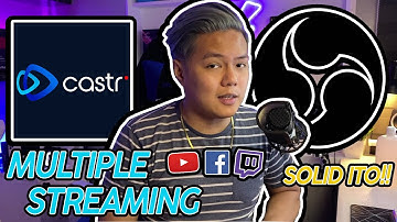 OBS Live Stream to Facebook and YouTube at the same time | Castr.io