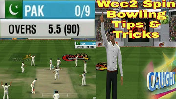 Wcc2 Test Match Bowling Tricks | Spin Bowling Tips & Tricks | How To Take Wicket In Spin Bowling