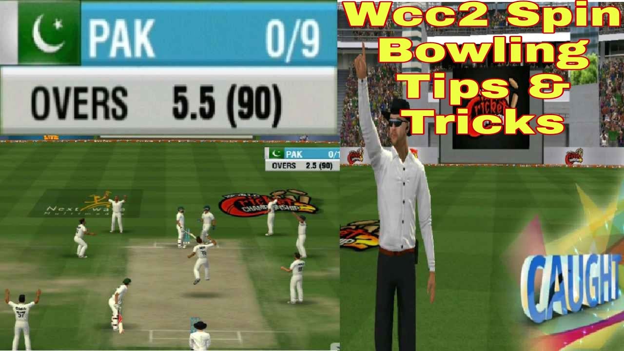 Wcc2 Test Match Bowling Tricks | Spin Bowling Tips & Tricks | How To Take Wicket In Spin Bowling