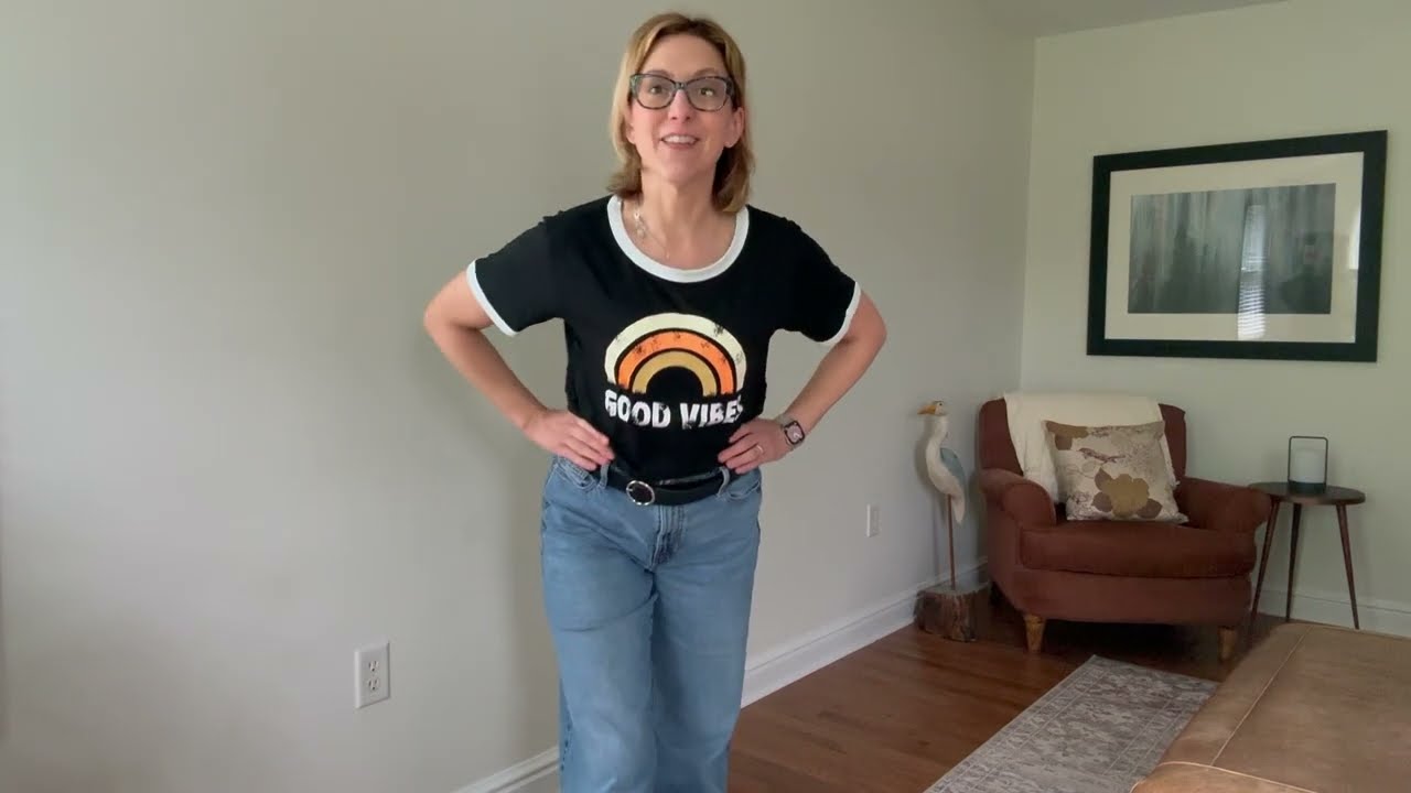 Good Vibes - Great Tee - Rainbow Vintage Graphic Tee - by Huange