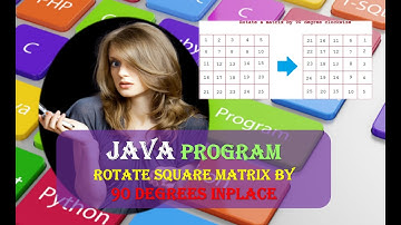 Rotate square matrix by 90 degrees Inplace Java Program