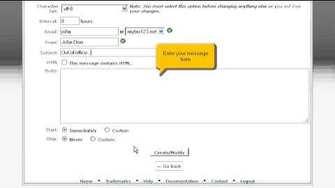 How to setup an auto-responder in cPanel