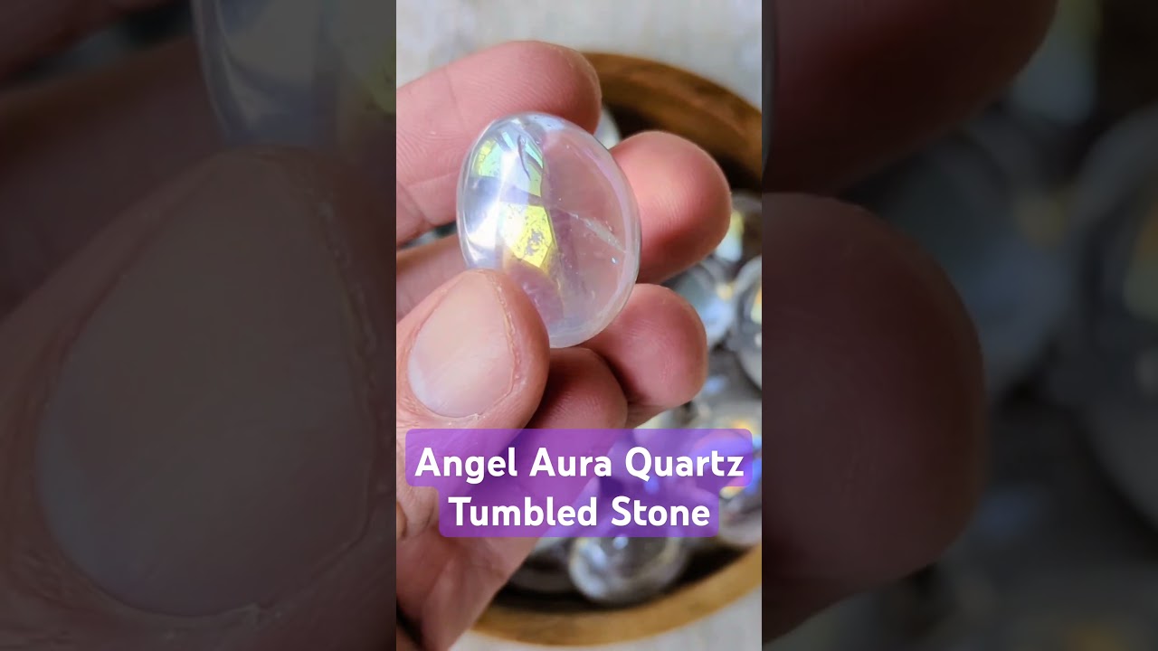 Angel Aura Quartz Tumbled Stone 