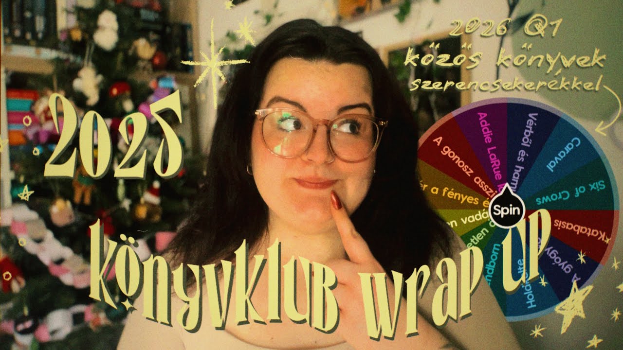 2025 könyvklub wrap up • szerencsekerék választja 2026 első 3 közös könyvét 🍀