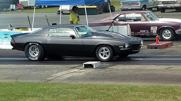 Shawn Hodges '72 Camaro at the Drags