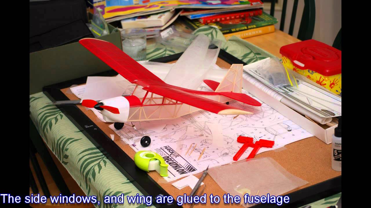 Gasparin GMOT 120 CO2 Engine Airplane Build Free Flight Airplane with