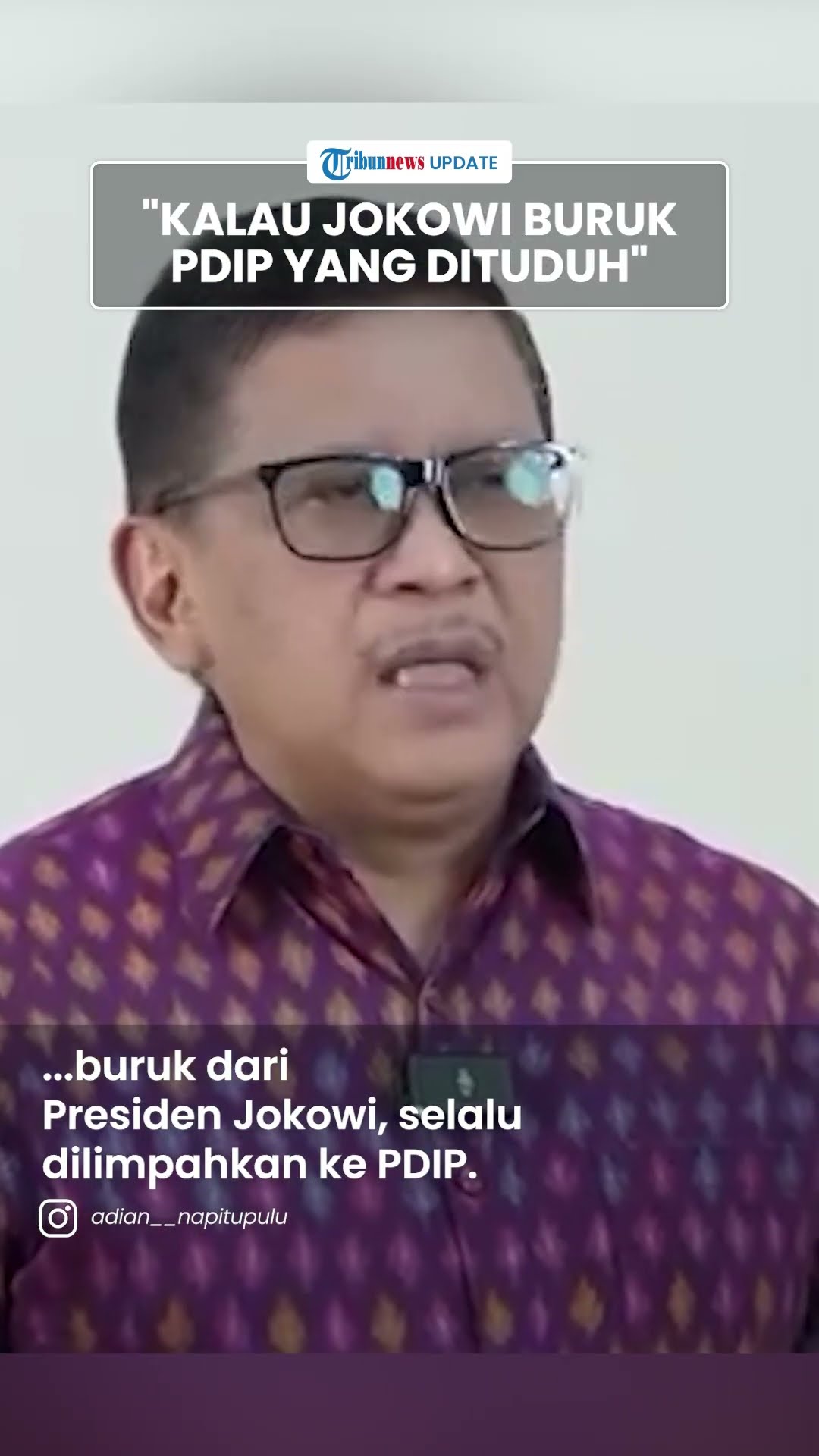 Hasto Sindir Jokowi soal Pelemahan KPK Demi Lindungi Gibran: Kalau Ada yang Buruk Dampaknya ke PDIP