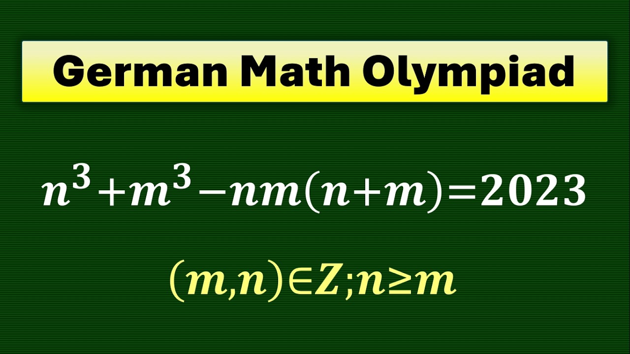 German Math Olympiad 2023 | 90% Miss This Simple Trick! - YouTube
