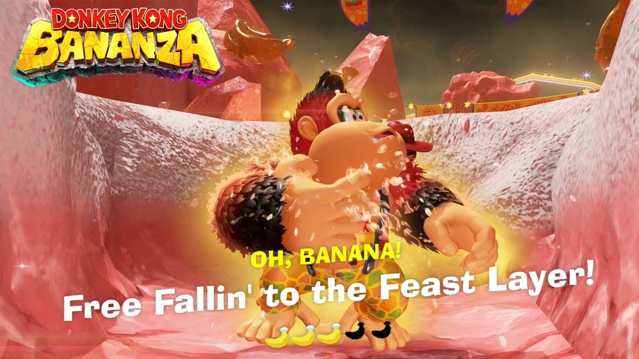 Donkey Kong Bananza Banana 01 Free Fallin to the Feast Layer