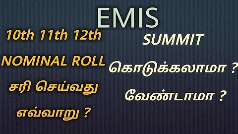 Nominal Roll correction for 10th,11th,12th