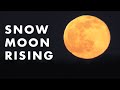 Timelapse of Snow Moon Rising over Spicheren, France || Best Viral Videos