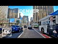 |4K| Driving in Downtown Denver Colorado - Mile High City - HDR - USA - 2024