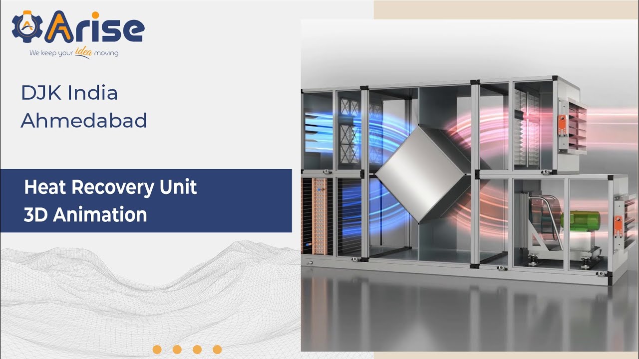 Heat Storage Unit Animation Heat Recovery Unit working 3D animation - YouTube