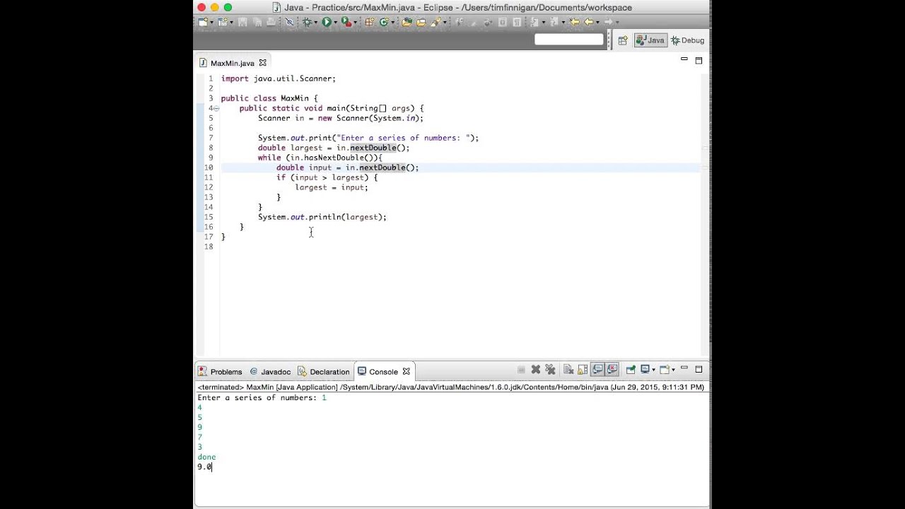 find-the-largest-and-smallest-numbers-in-a-sequence-java-youtube