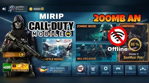Game FPS Grafik HD Mirip COD Mobile Offline Di ANDROID Full Skin, Full Map & Full Story Ukuran Kecil