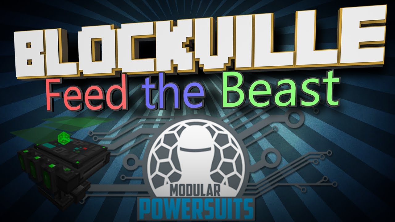 FTB Blockville - 09 Modular PowerSuits [Minecraft] - YouTube