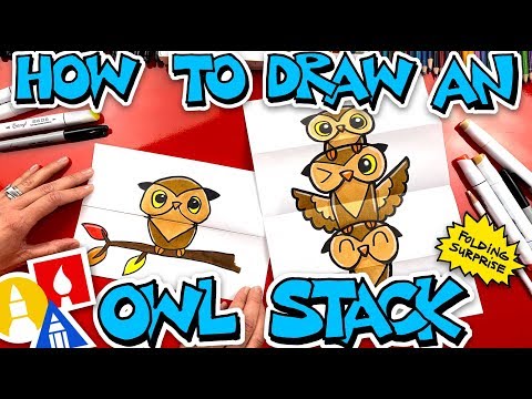 How To Draw An Owl Stack Folding Surprise (with Mrs. Hubs)