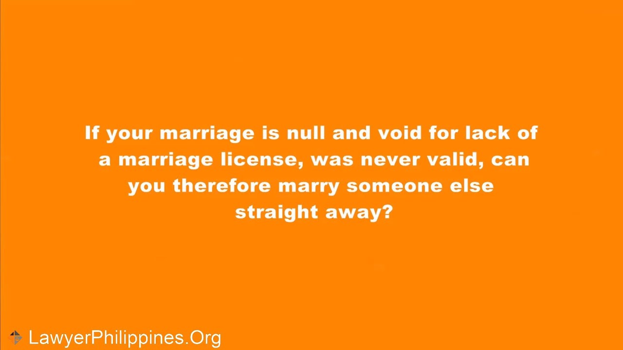 What If You Were Married Without A Marriage License YouTube What If You Were Married Without A Marriage License YouTube
