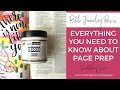 All About Bible Journaling Page Prep