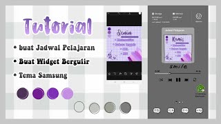 Tutorial membuat Jadwal Pelajaran menjadi Widget bergulir + Samsung Theme (TUTORIAL #5) screenshot 2