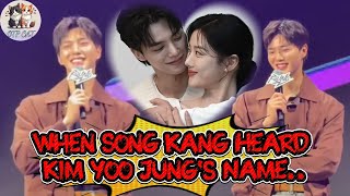 Song Kangs Adorable Reaction When A Fan Mentioned Kim Yoo Jung Melts The Internet